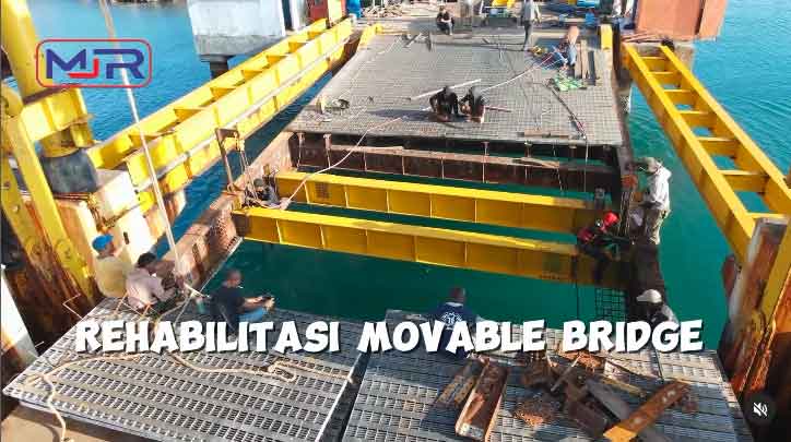 Pengerjaan Revitalisasi Jembatan Dermaga