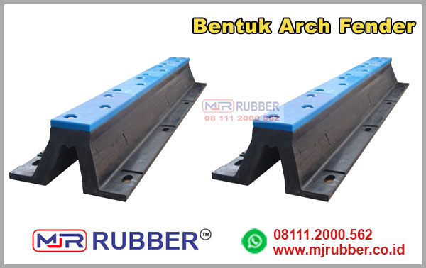 bentuk arch fender karet bumper dermaga