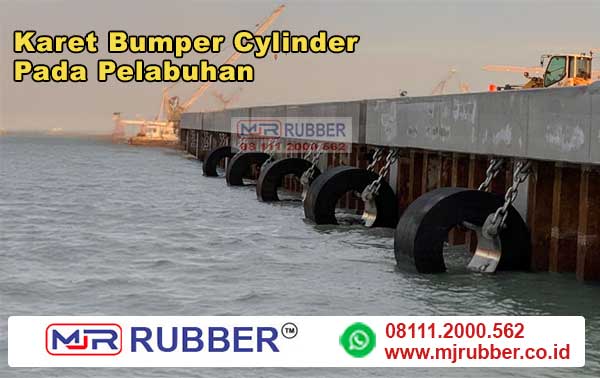 Contoh Pemakaian Rubber Fender Cylinder